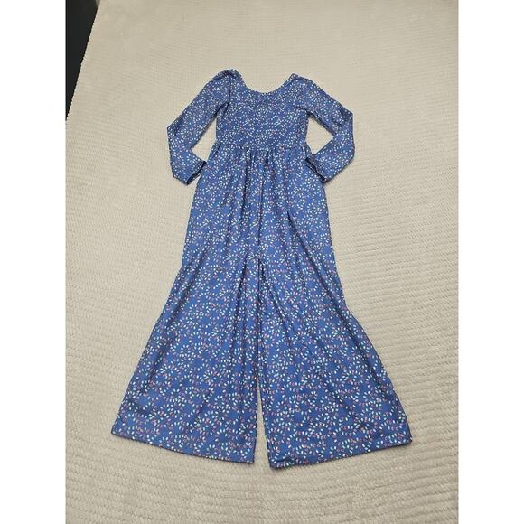 Sweet Caroline Romper Girls 6 Christmas Romper Christmas Lights Wide Leg Pockets - Picture 1 of 7